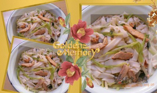 鸡柳香芹汤河粉的做法