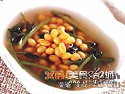(图)芫荽黄豆汤的做法