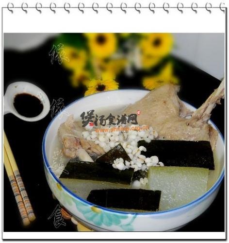 冬瓜老鸭薏米汤的做法