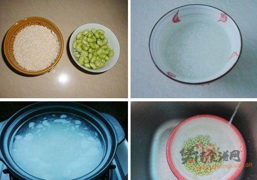 毛豆粥的做法