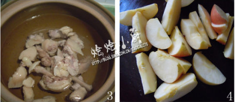 苹果川贝鸡汤的做法