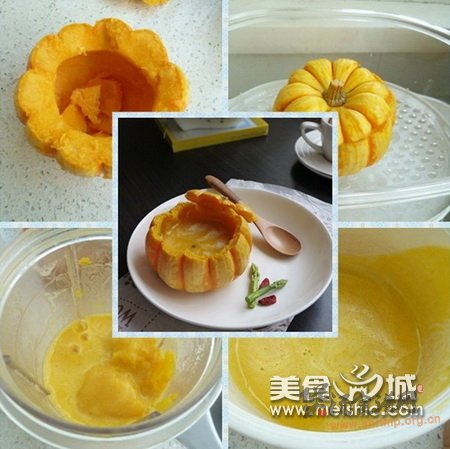 原盅南瓜浓汤的做法