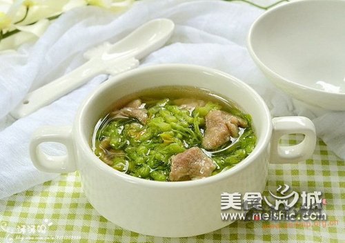 夜兰花肉片汤的做法