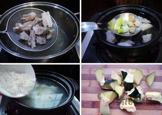 排骨南瓜粥的做法