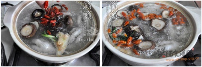 香菇枸杞鸡脚汤的做法