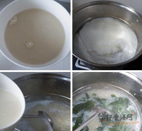 野苋菜咸粥的做法