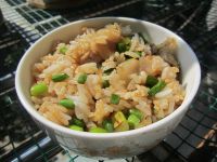 蒜苗炒饭的做法