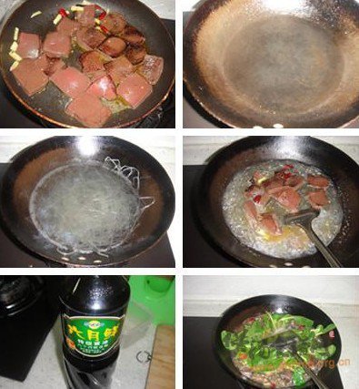 猪血粉丝青菜汤的做法