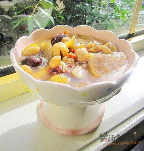 莲子百合桂园粥的做法
