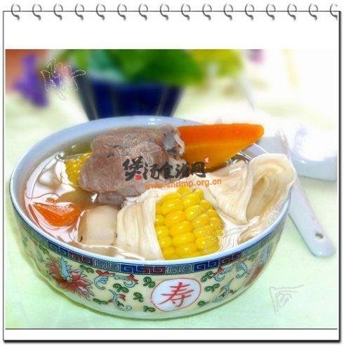腐竹玉米马蹄汤的做法