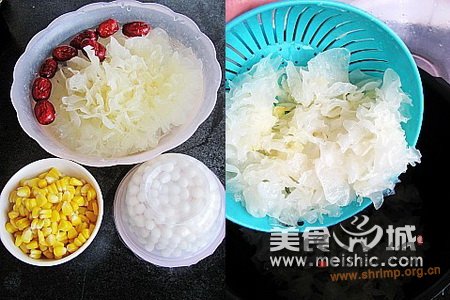 珍珠玉米银耳羹的做法