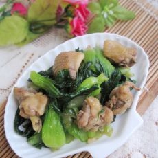 鸡块炒上海青的做法 鸡块炒上海青的做法