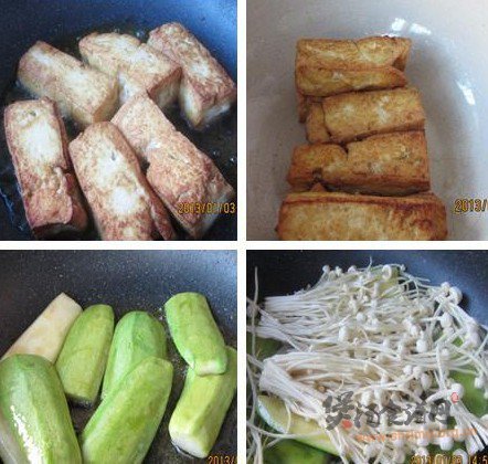 西葫芦豆腐煲的做法