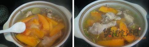 木瓜炖仔鸡的做法