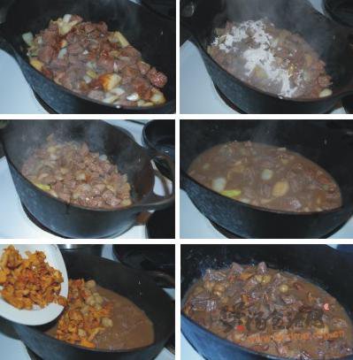 牛肉炖双菇的做法