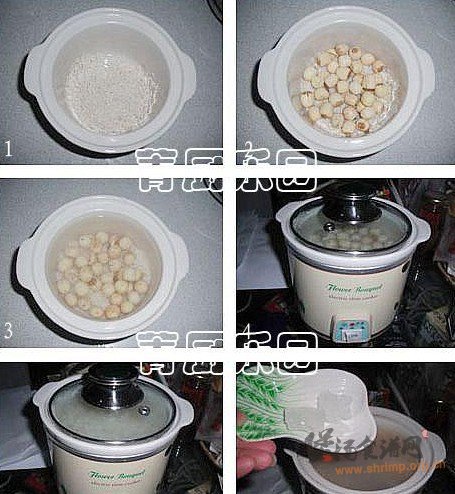 莲子糯米粥的做法