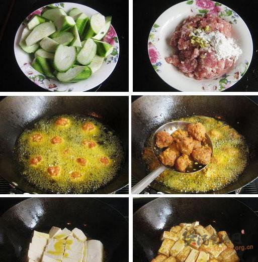肉丸鲜虾炖豆腐的做法