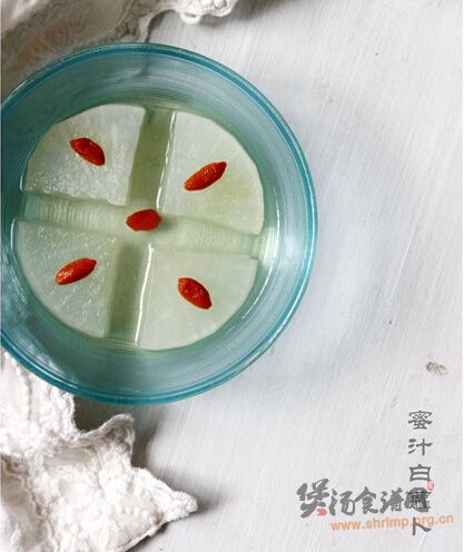 蜜汁白萝卜的做法