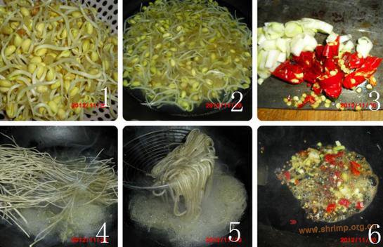 黄豆芽炖粉条的做法