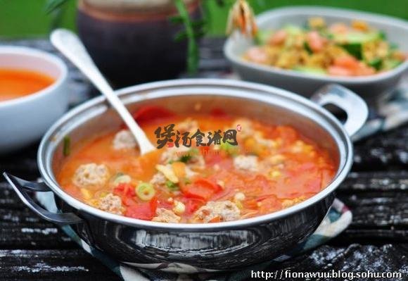 番茄圆子汤的做法