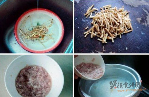 折耳根瘦肉粥的做法