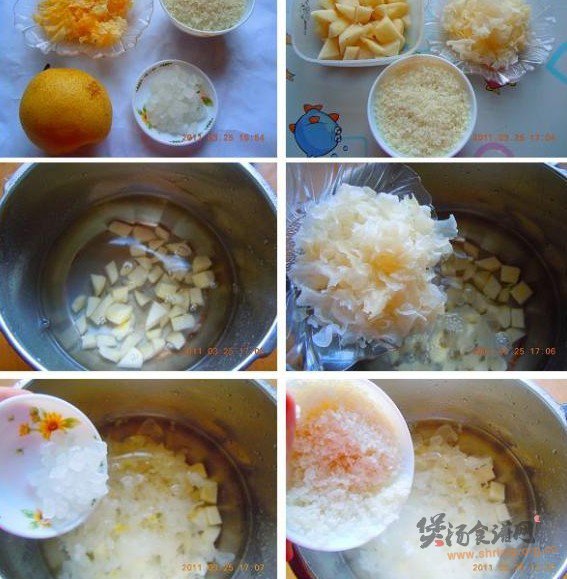 雪梨银耳粥的做法
