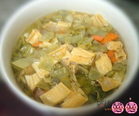 杂蔬腐竹汤的做法