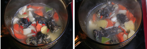 乌鸡山药汤的做法