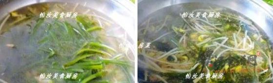海带豆芽肉丝汤的做法
