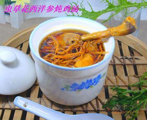 虫草花西洋参鸡汤的做法