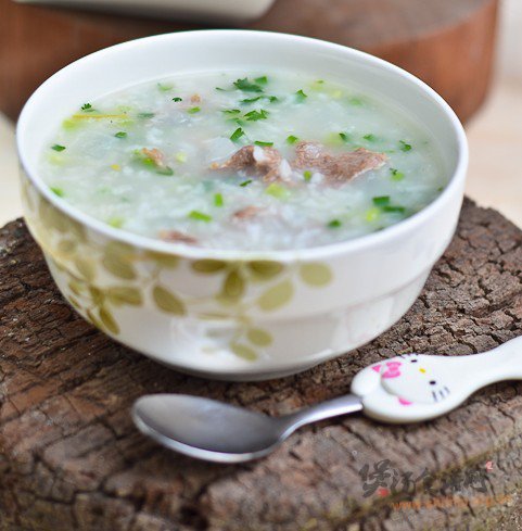白萝卜牛肉粥的做法