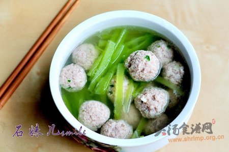 青笋肉丸汤的做法