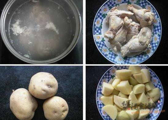 鸡肉炖土豆蘑菇的做法