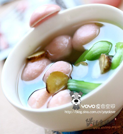 白芷油菜鱼丸汤的做法
