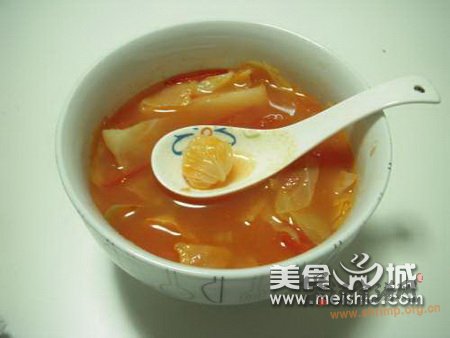 洋白菜汤的做法