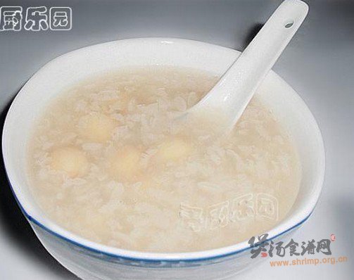 莲子糯米粥的做法