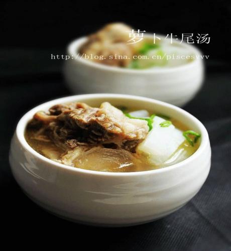 萝卜牛尾汤的做法