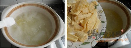 茼蒿菌菇汤的做法