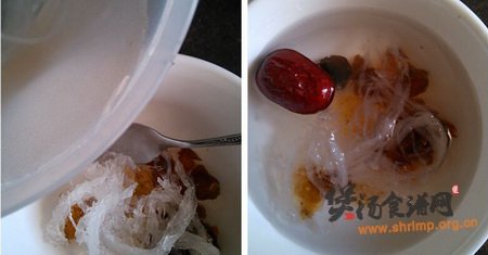 燕窝桃胶滋补汤的做法