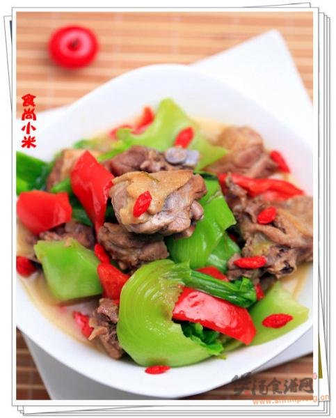 芥菜胆煲鸭腿的做法