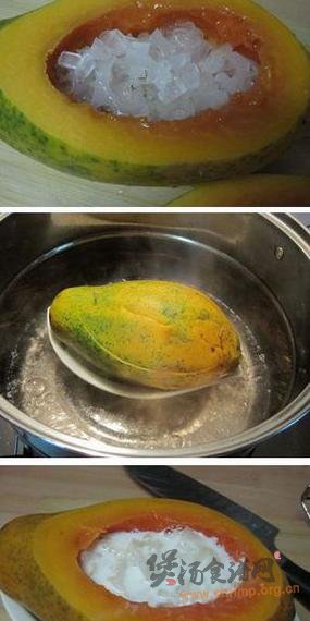 冰糖银耳牛奶炖牛瓜的做法
