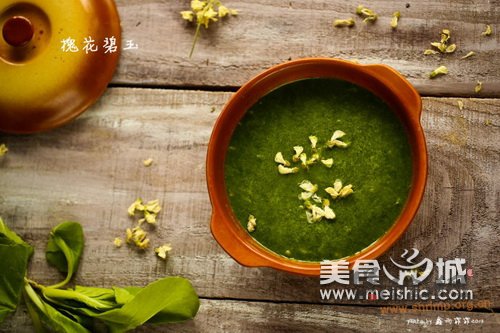 槐花碧玉的做法
