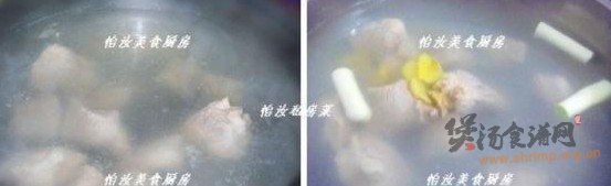 莲藕月牙骨头汤的做法