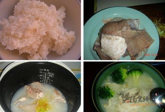 鱼骨粥的做法