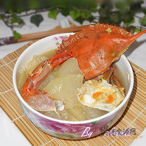 海蟹冬瓜煲的做法
