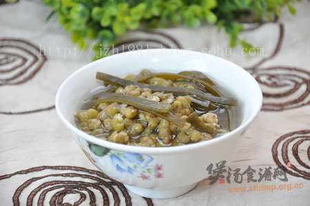 绿豆海带汤的家常做法的做法