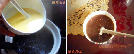 黑米玉米碴粥的做法