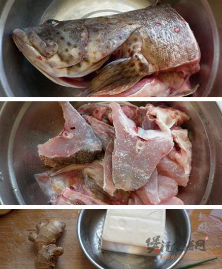 石斑鱼炖豆腐的做法