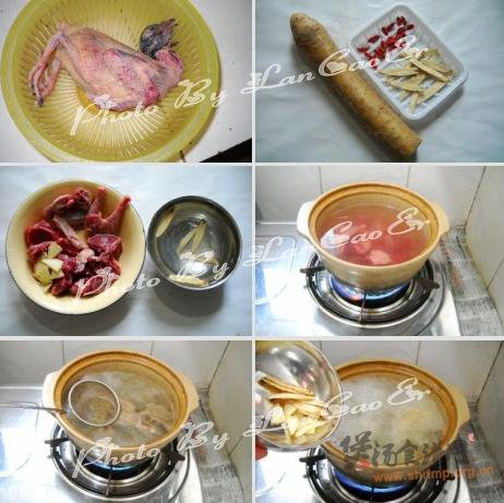 山药黄芪炖乳鸽的做法