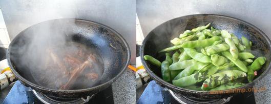 鸭腿炖豆角的做法